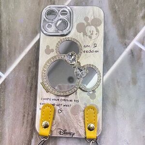 Disney Silver and Gold Mickey Mouse Phone Case